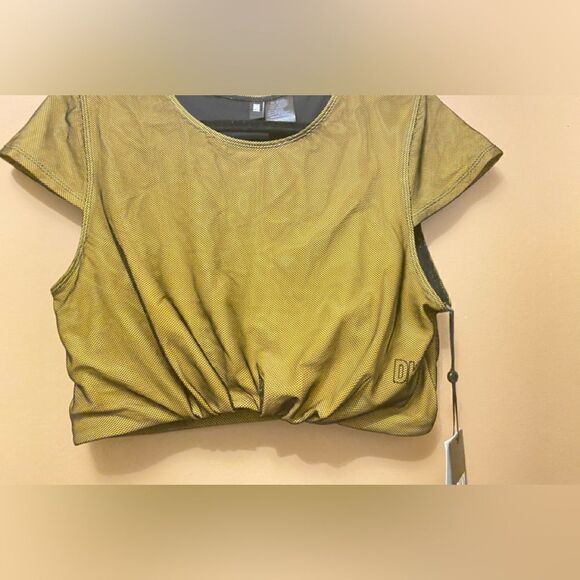 🛍️DKNY Women’s Cropped Mesh Overlay Bikini Swim Top one piece, Size: M,XL💥 - Picture 2 of 9